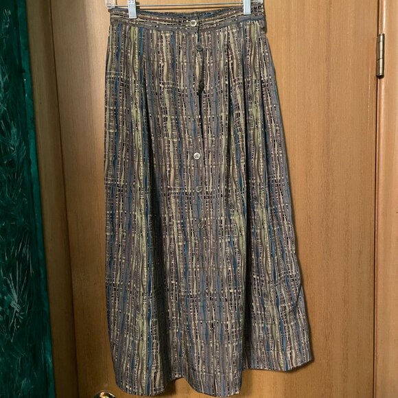 Michael Phillips Striped 2 piece blazer and button up skirt - Picture 7 of 10